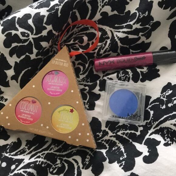 NYX lip and eyeshadow and 3 lip butters - Picture 1 of 3